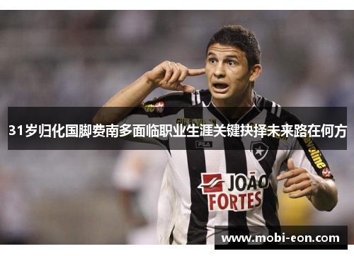 31岁归化国脚费南多面临职业生涯关键抉择未来路在何方