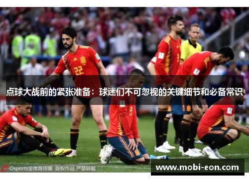 点球大战前的紧张准备：球迷们不可忽视的关键细节和必备常识